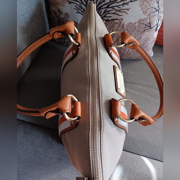 Michael Kors Canvas Varsity Stripe Tote - Picture 5 of 11